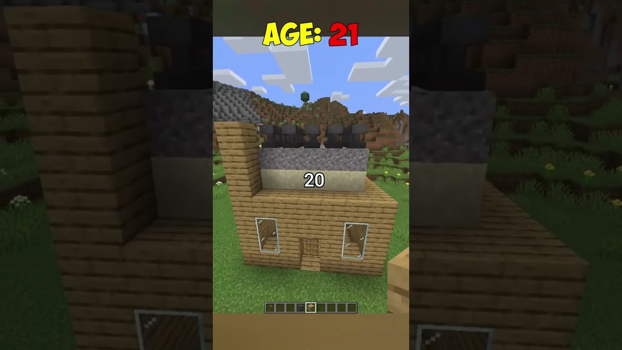 traps at different ages in minecraft 😱 #shorts