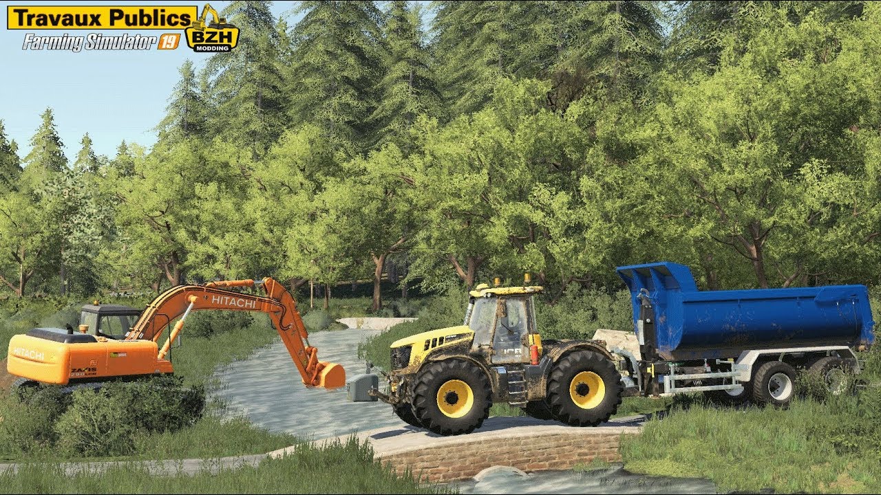 Travaux Publics | CHANTIER TERRASSEMENT BIOGAZ Farming Simulator 19