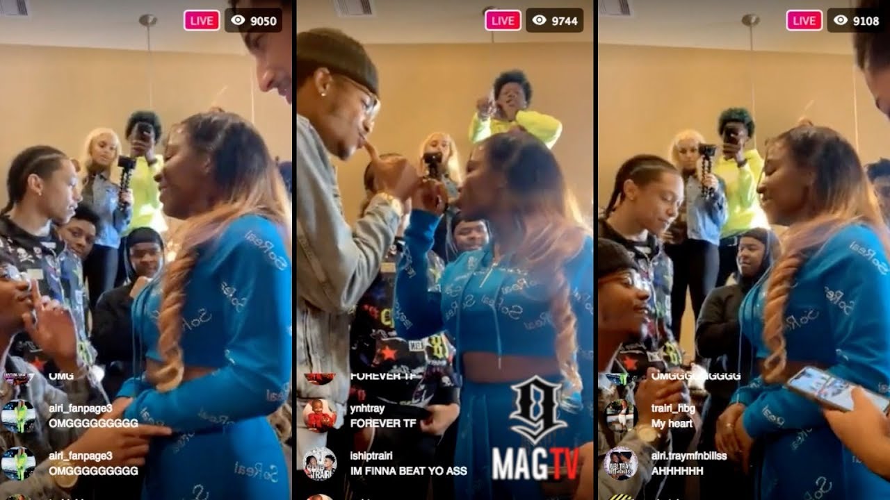 Tray Bills Proposes To Airionna On Live! 😍💍