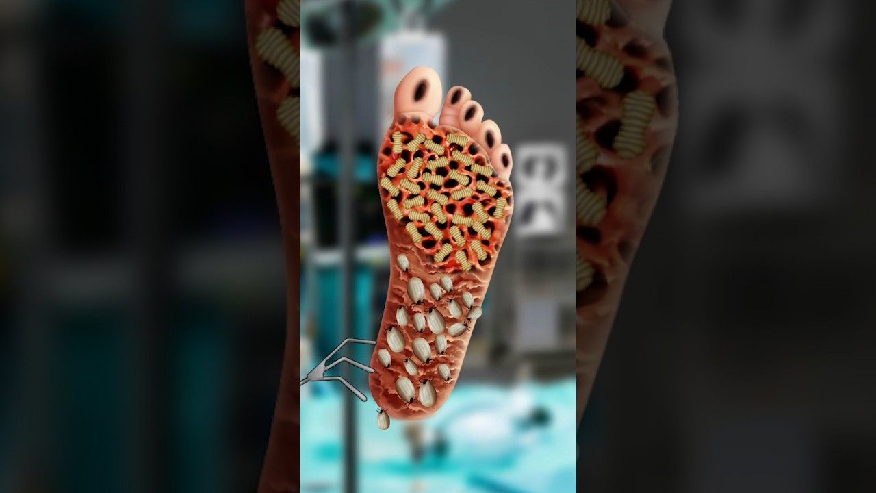 Treat sole of foot infection #asmr