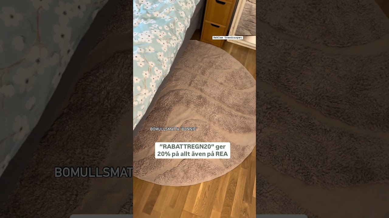 Trendcarpet rabattkod 20% - “RABATTREGN20” 🩵