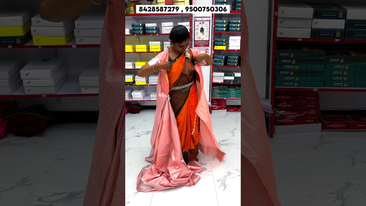 #trending 1 minute saree | #elampillaisarees #sareecollections #reels #shorts #abvlogger