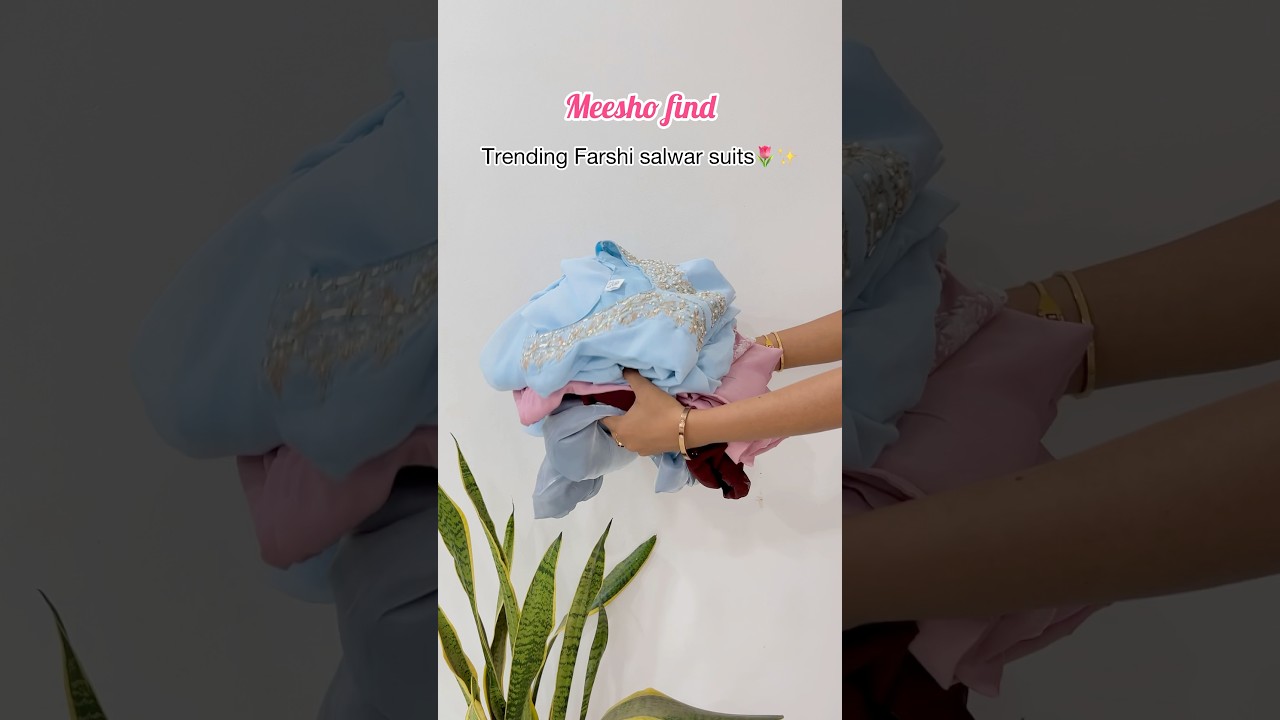 Trending pakistani styled farshi salwar suits haul from meesho #meeshohaul #shorts #trendingonshorts