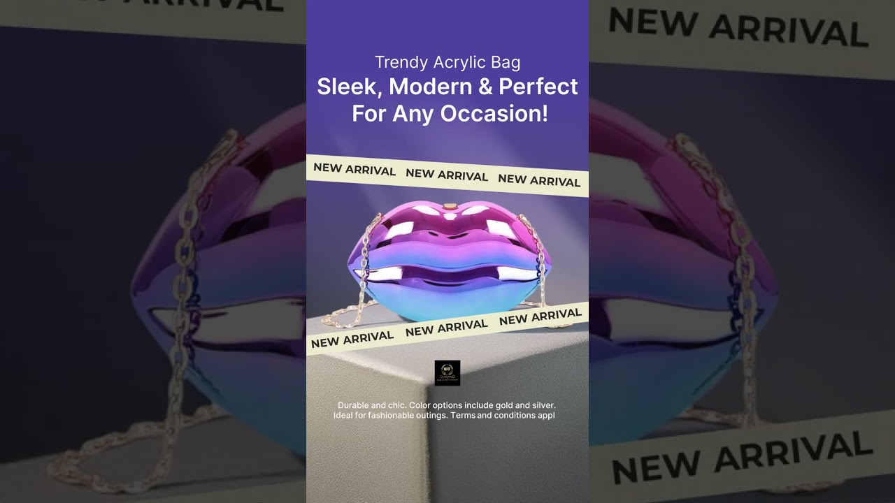 Trendy Acrylic Bag Sleek, Modern & Perfect for Any Occasion! #accessories  #fashion #fypシ゚viral
