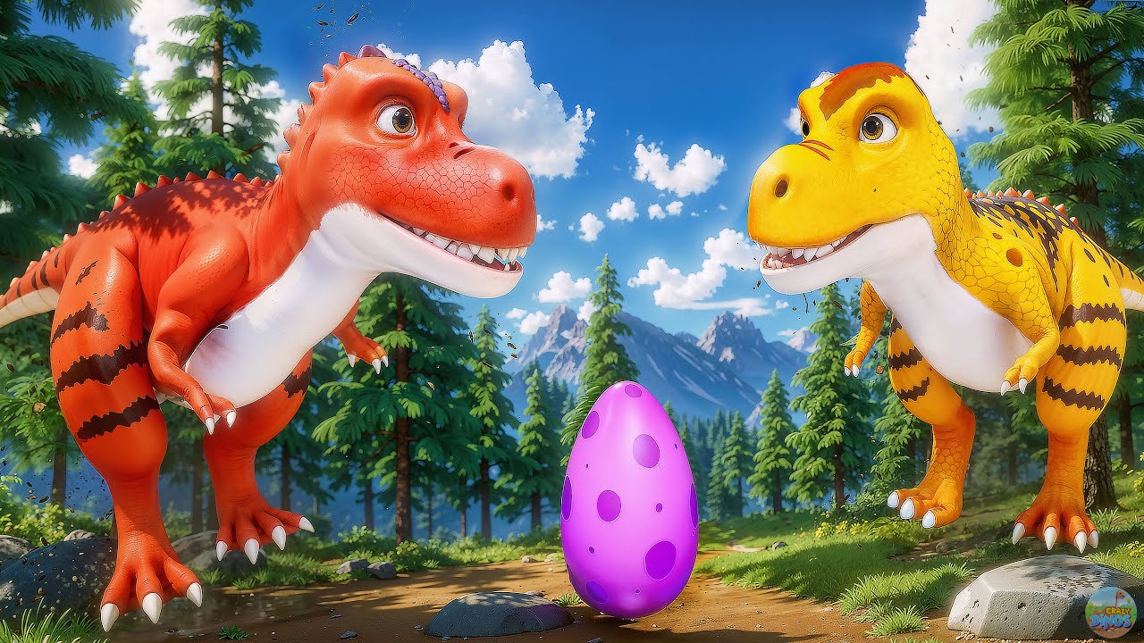 T-Rex Meets Its Double! Funny Dinosaur Switch-Up Turns Into a Wild Prehistoric Ride