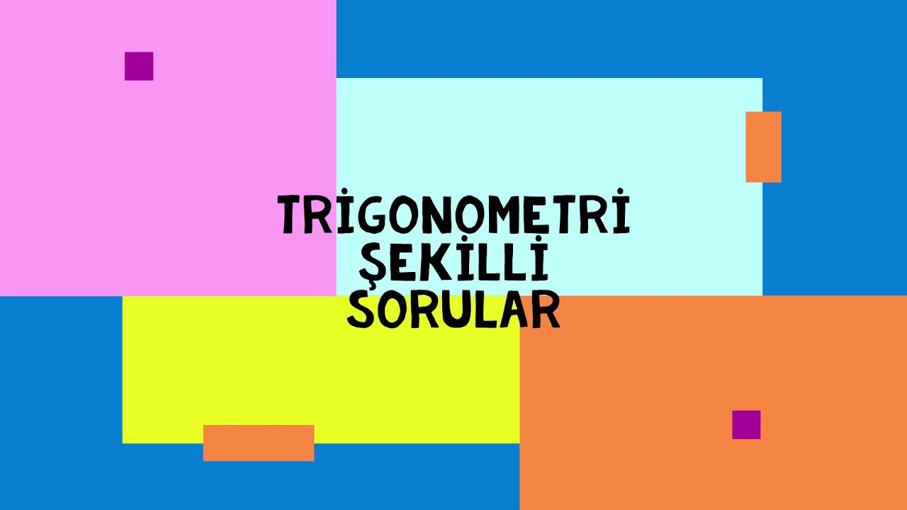 TRİGONOMETRİ - 24 ( Şekilli sorular  #pdf #ayt )