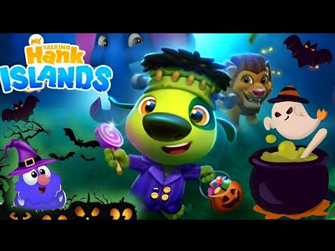 🌈🎃☠️Trick or Treat☠️🎃🕷️It's Halloween Season My Talking Hank Island Android Gameplay🕷️☠️🎃🌈