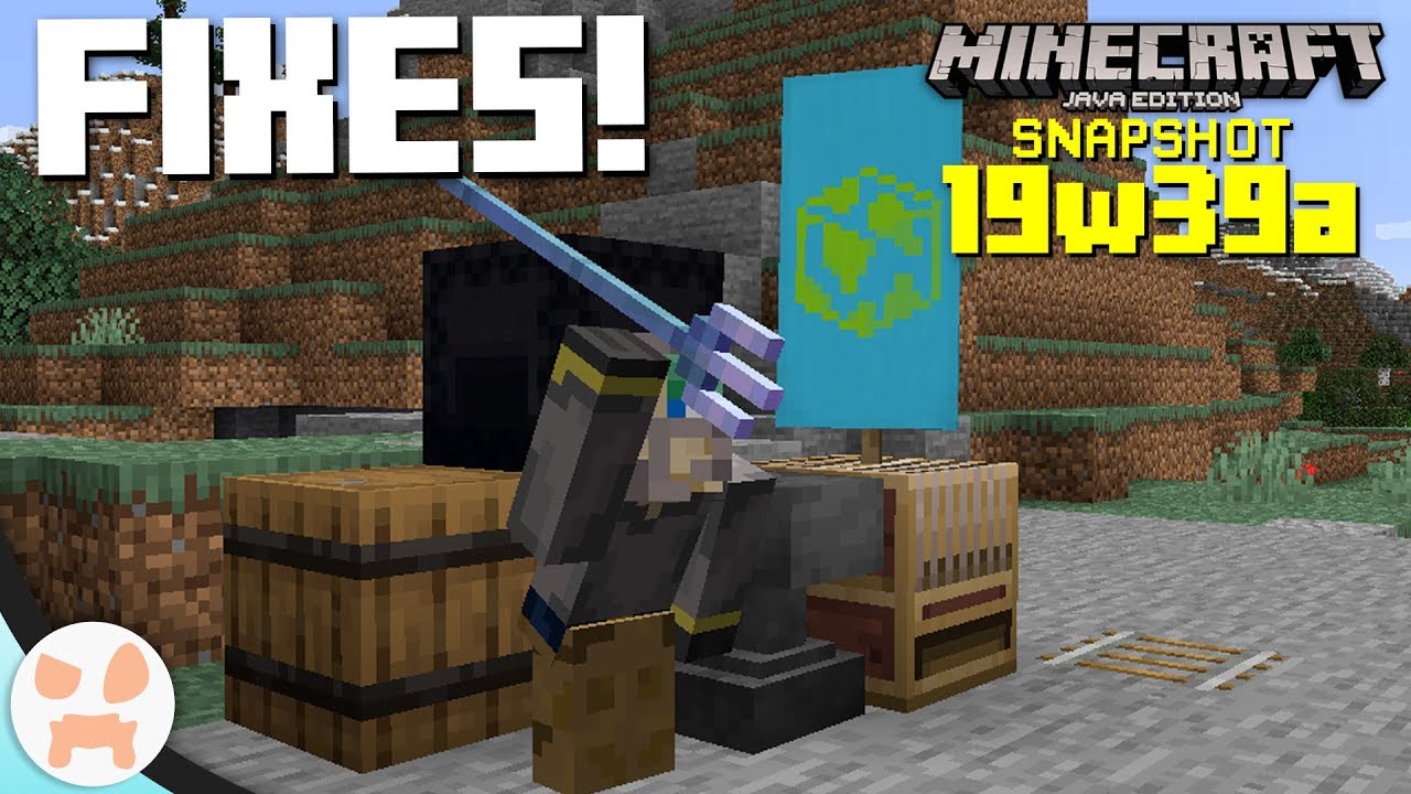 TRIDENTS, RAILS, BANNERS, & MORE FIXES! | 19w39a Snapshot Features & Changes - Minecraft 1.15