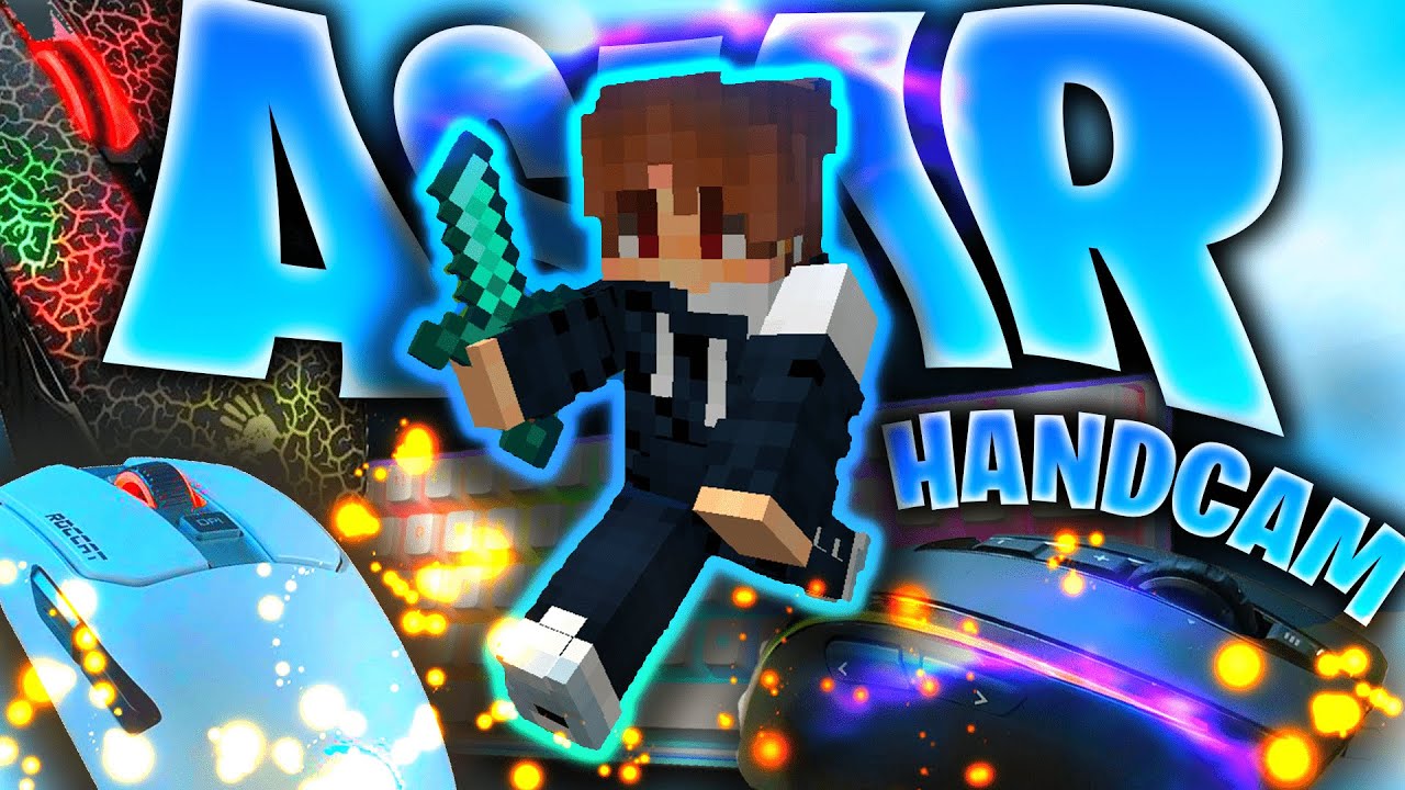 (TRIPLE MICE) Smooth Keyboard + Mouse ASMR Sounds (Handcam) | Doubles Hypixel Bedwars