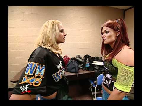 Trish and Lita backstage