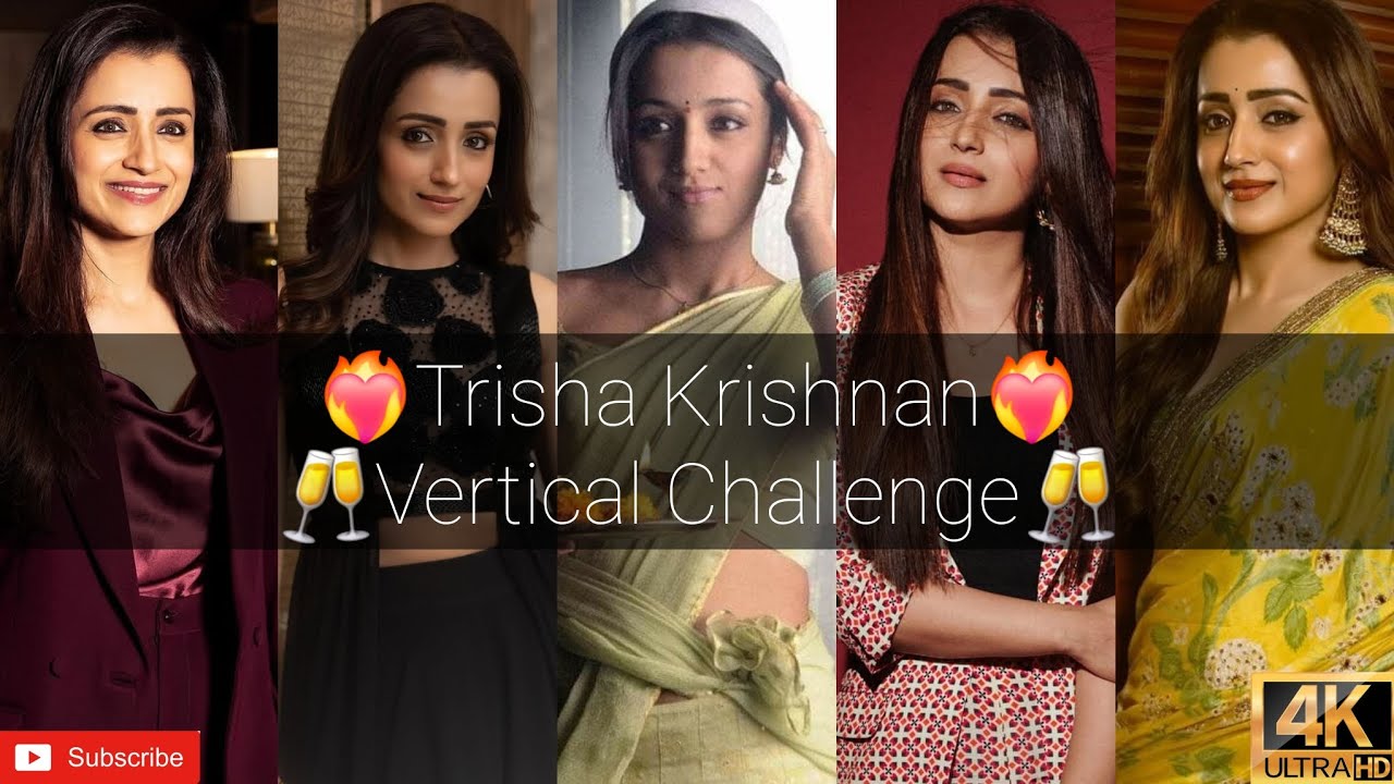 Trisha Krishnan🥂😈❤️‍🔥Vertical Challenge|Stop Go Challenge|Actres