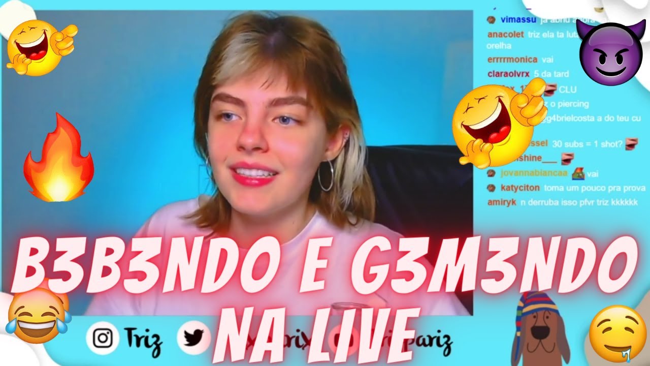 ✔️TRIZ B3B3NDO E G3M3NDO NA LIVE🤣🤣🤣