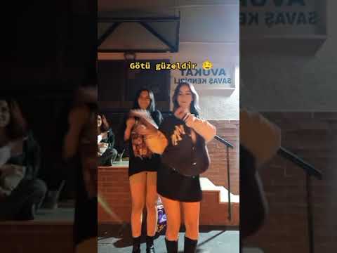 Türk liseli kızlarından akım videosu Twerk twerking tayt dans mini etek #shorts #tiktok