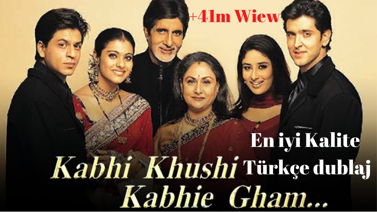 TÜRKÇE dublaj HİNT FİLMİ  KABHİ KHUSHİ KABHİE GHAM  Bir Shahrukh khan klasiği  EN KALİTELİSİ BU!