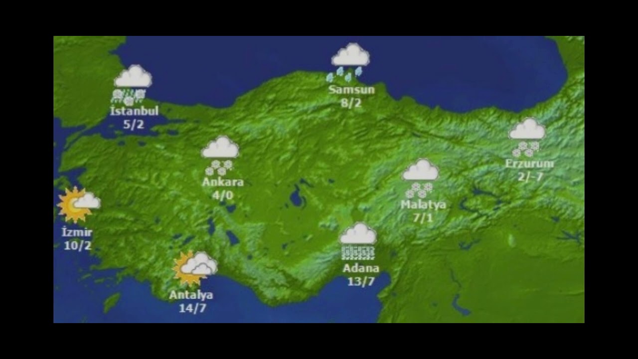 türkiye hava durumu haritası