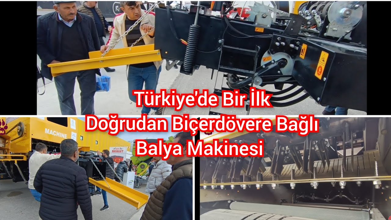 Türkiye'de Bir İlk! Doğrudan Biçerdövere Bağlı Balya Makinesi.