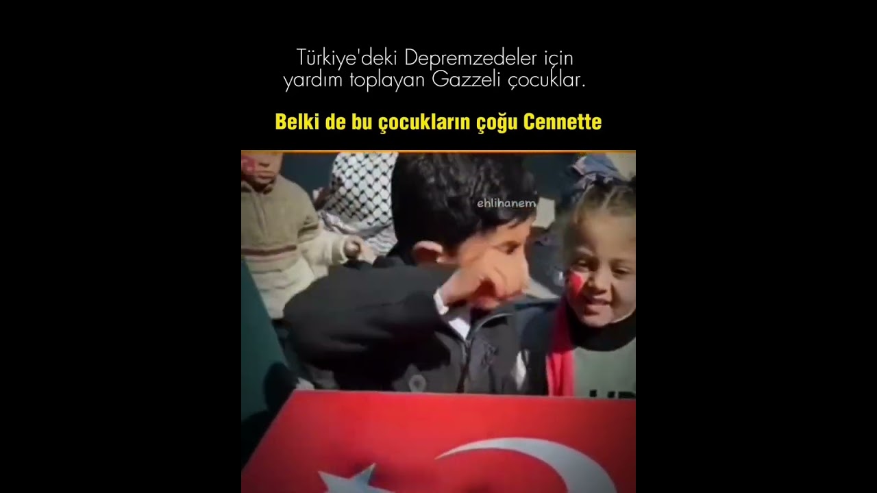 Türkiye'deki Depremzedeler İçin Yardım Toplayan Gazzeli Çocuklar🇵🇸🇹🇷(1)