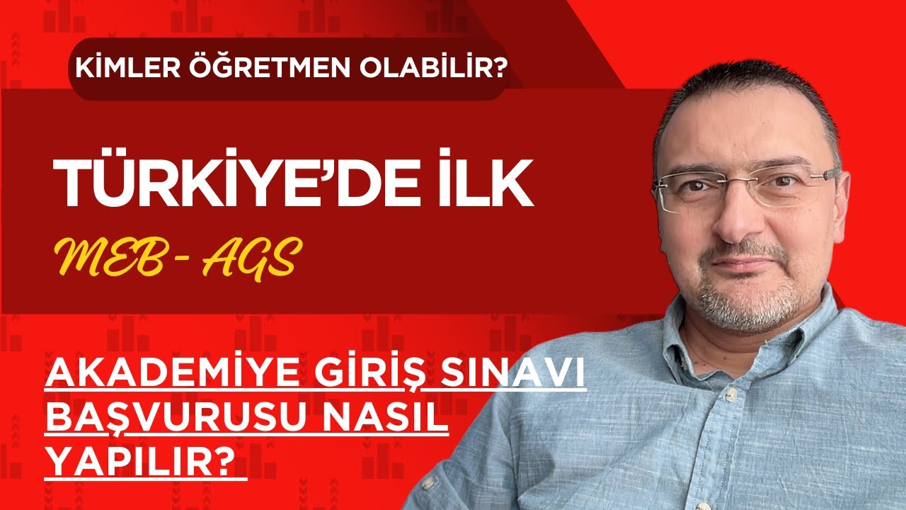 TÜRKİYE'DE İLK! MEB AGS BAŞVURUSU VE KİMLER ÖĞRETMEN OLABİLİR?