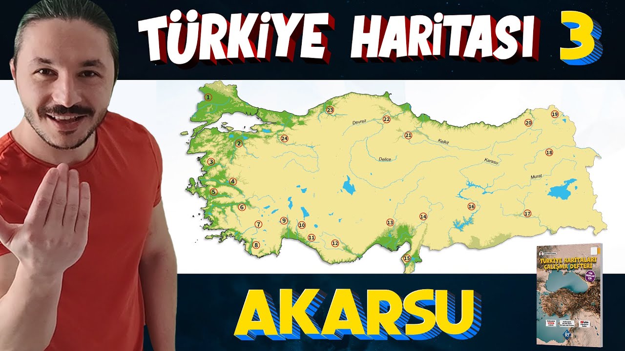 TÜRKİYE'NİN AKARSULARI - Türkiye Harita Bilgisi Çalışması  (KPSS-AYT-TYT)