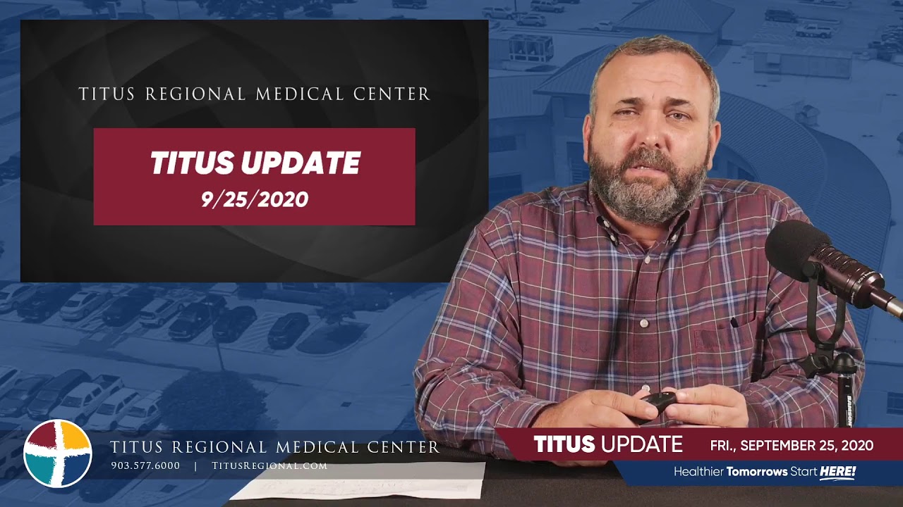 TRMC Titus Update - Friday, September 25, 2020