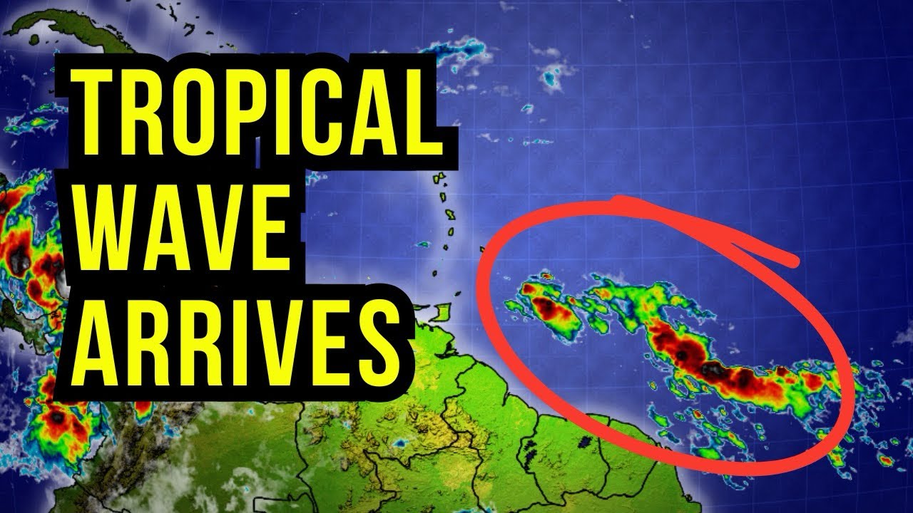 Tropical Wave arrives in the Caribbean...