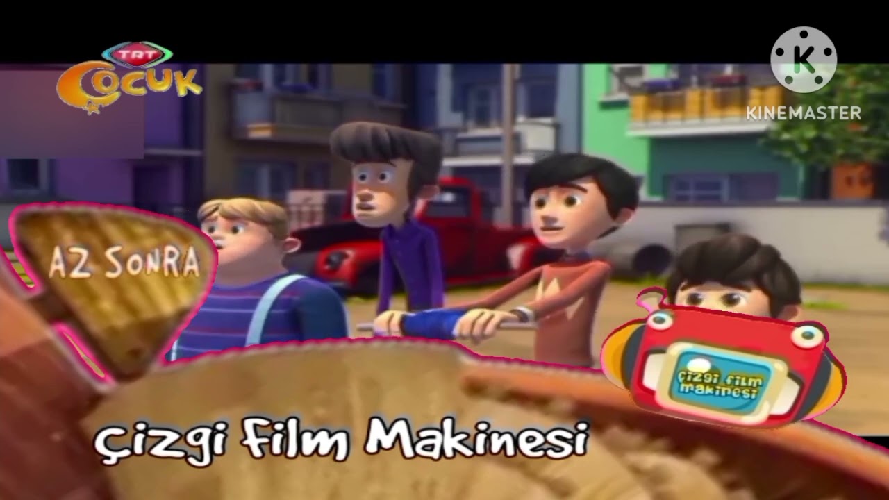 TRT Çocuk (Az Sonra Çizgi Film Makinesi Jeneriği) (Montaj) ve (Tersten)