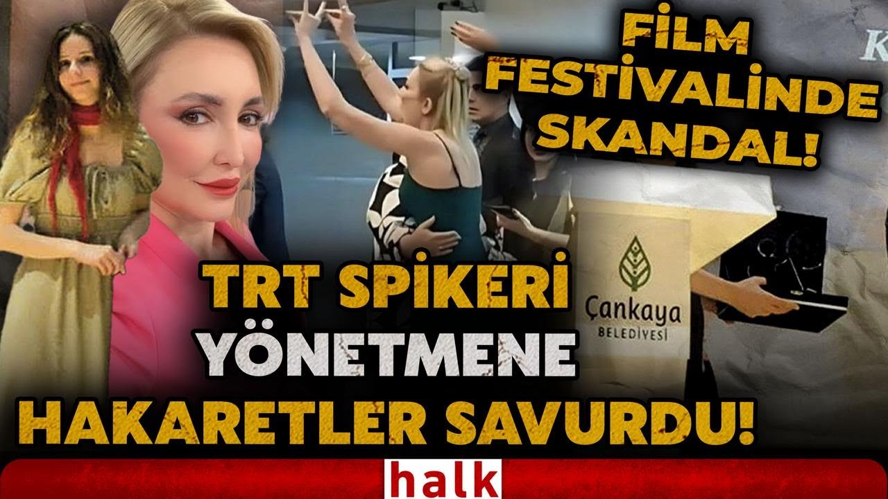 TRT spikerinin olaylı gecesi! Ödül alan yönetmenin sözünü kesti, bozkurt işareti yapıp hakaret etti!
