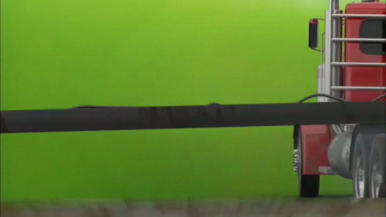 Truck crash green screen HD