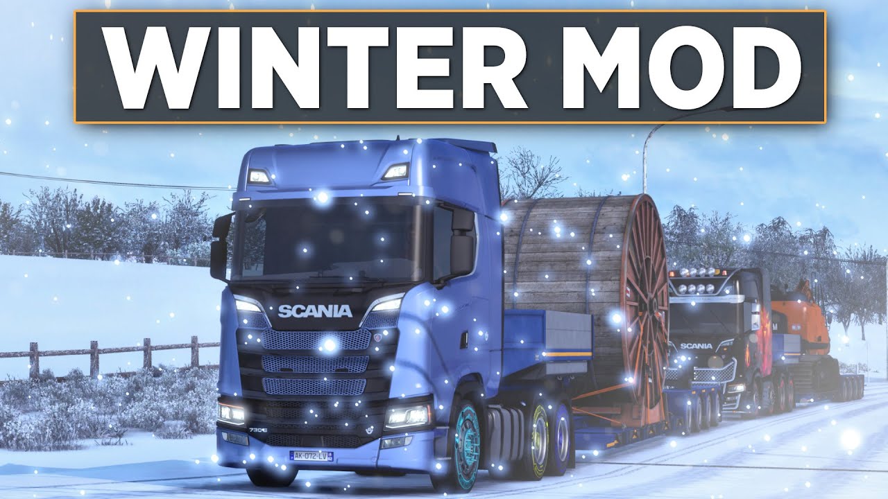 TruckersMP - Euro Truck Simulator 2 1.43 - Snow Mod - Snopy V5H Gameplay