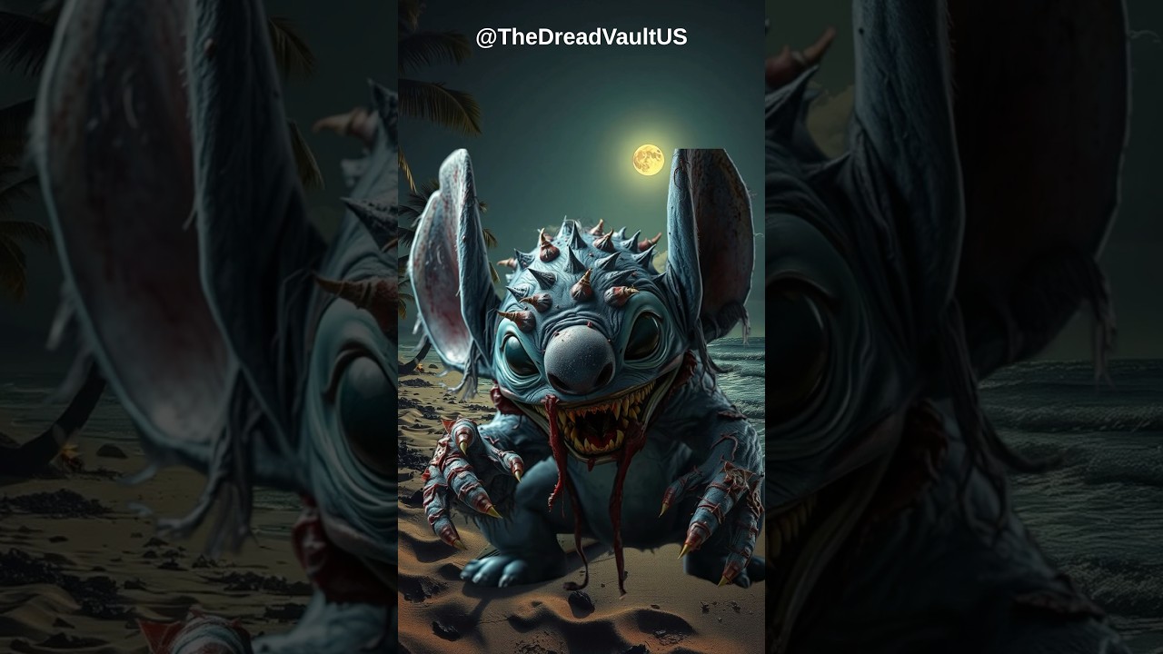 True Scary: Lilo & Stitch Characters Turned Into FANGED ZOMBIES!#truescary #liloandstitchliveaction
