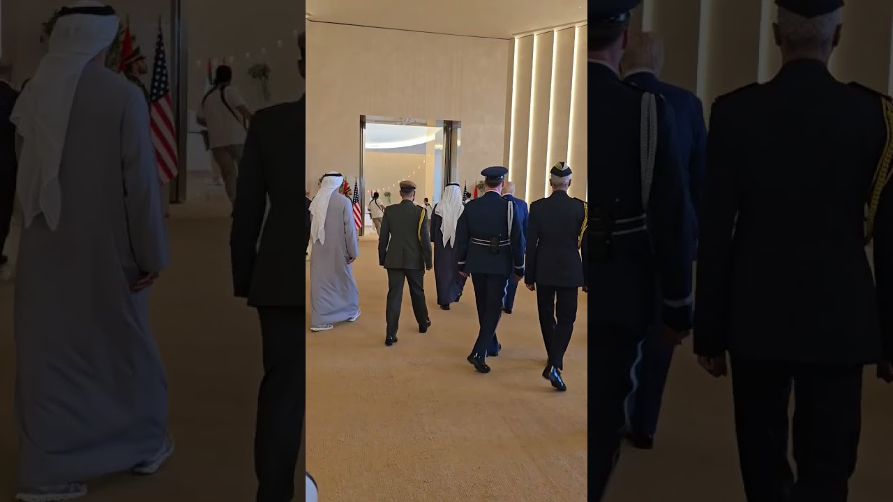 Trump arrives in UAE