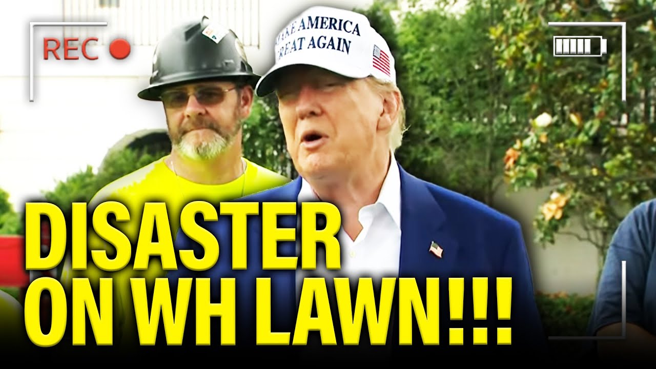 Trump has DISASTER Presser on WH Lawn on LIVE TV