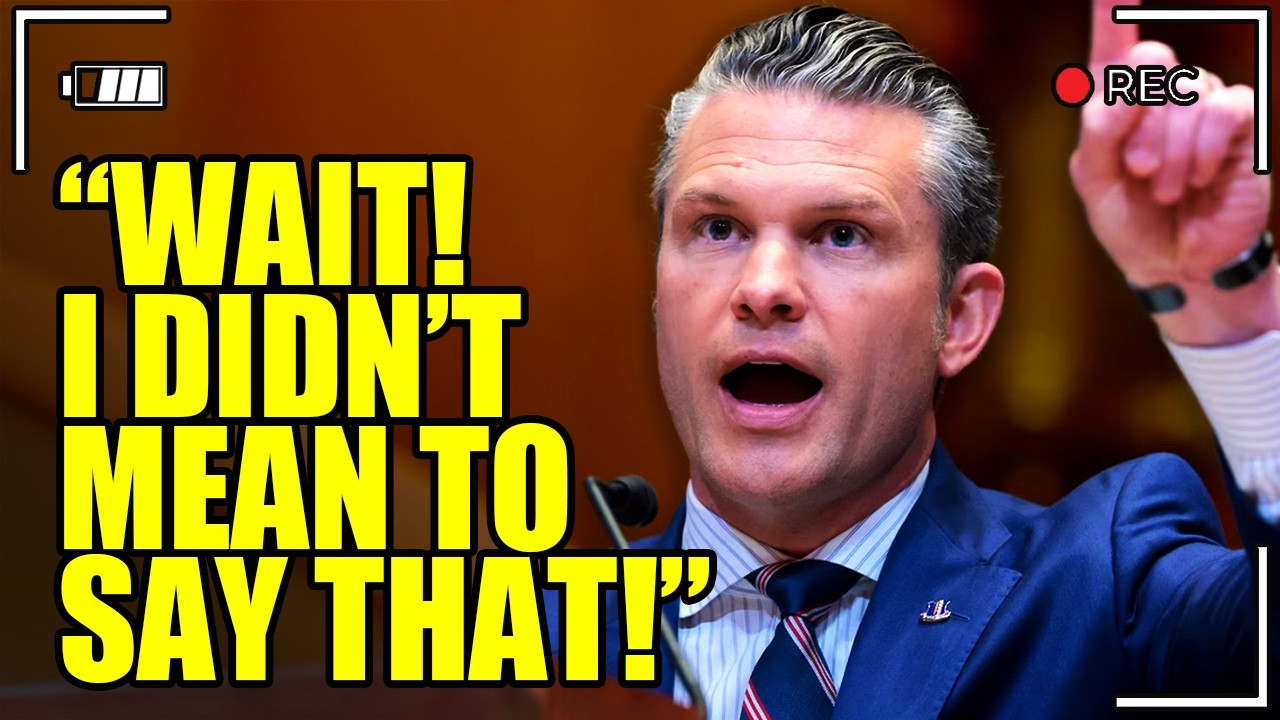 Trump PANICS as Pete Hegseth Makes INCRIMINATING Slip up