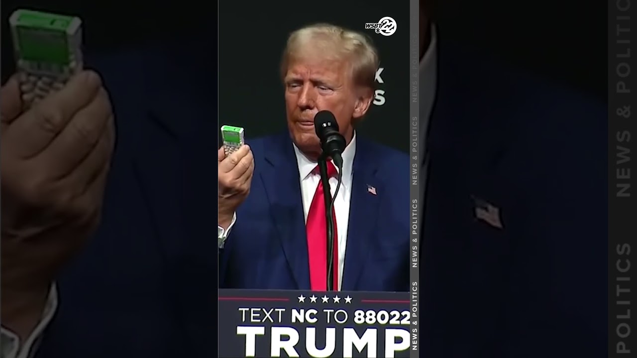 TRUMP RALLY HIGHLIGHT: Tic Tac depiction of inflation