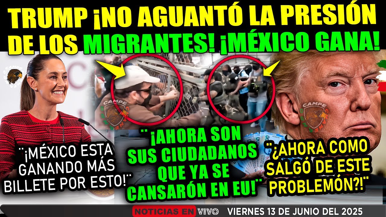 TRUMP ¡TENDRÁ QUE PAGAR BILLONES DE PESOS A MÉXICO! MIGRANTES, PAISANOS GANAN ¡CLAUDIA SHEINBAUM!