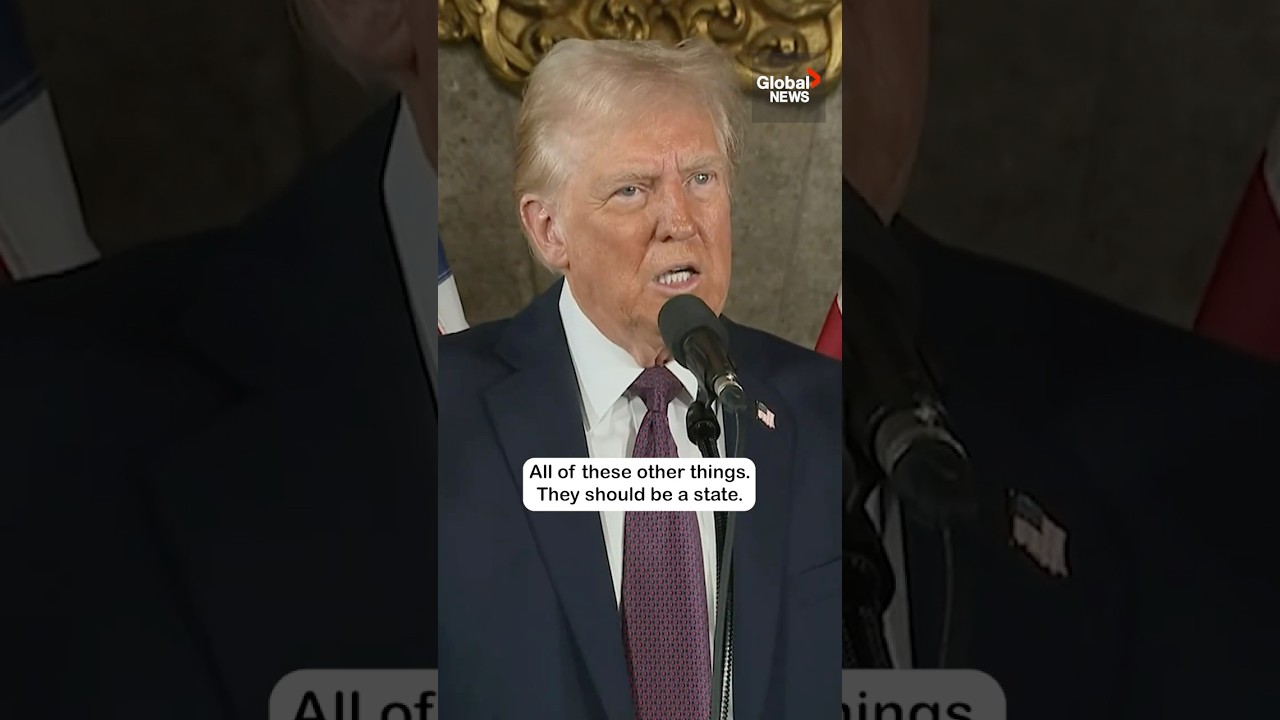 Trump threatens Canada with 'economic force' to become 51st state
