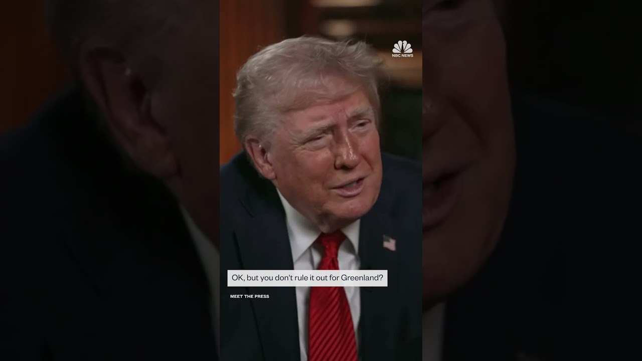 Trump won't rule out military force to annex Greenland but doesn't 'see it with Canada'