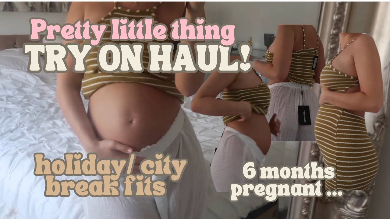 TRY ON HAUL!😍 City break/ holiday fits!💕 6 month pregnant! 🤰maternity inspo🫶☁️ PLT 🦄