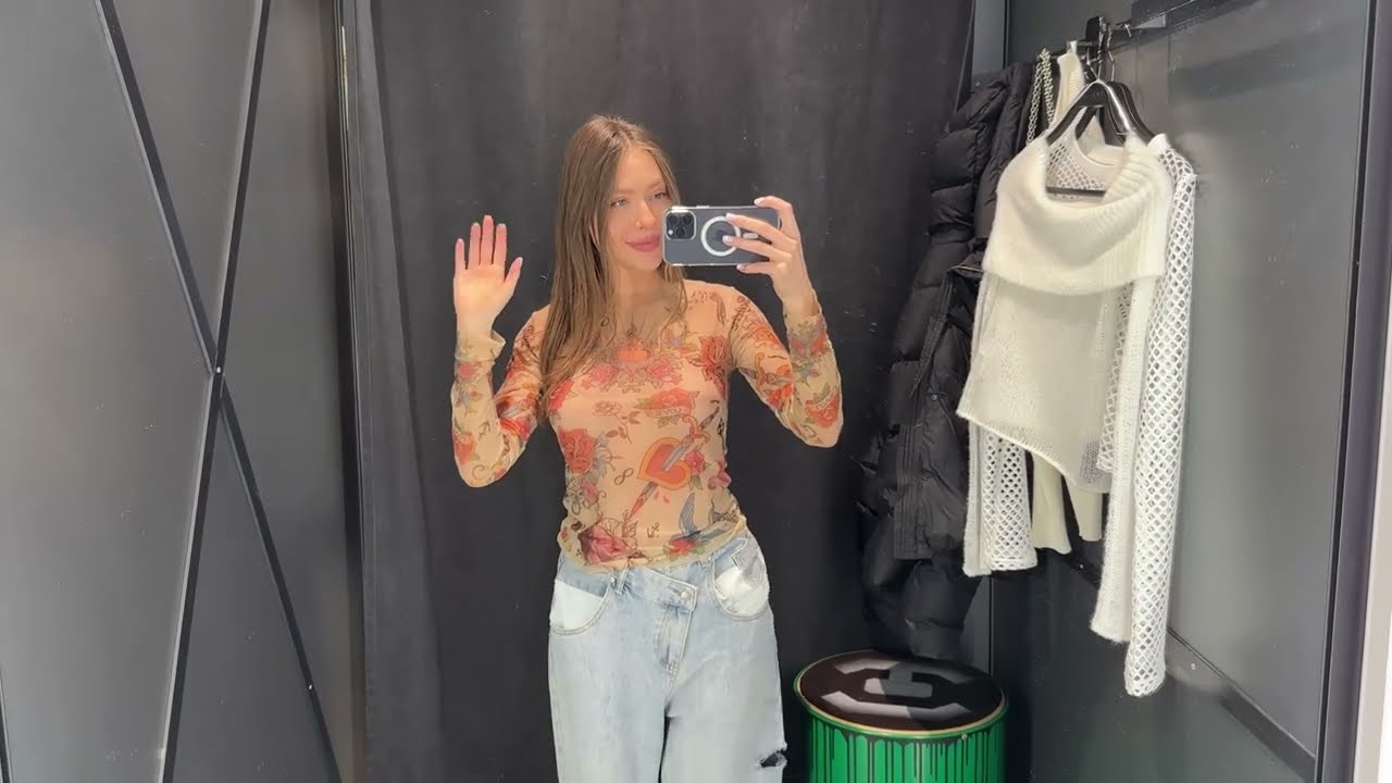 try on haul with a beginner model 4k