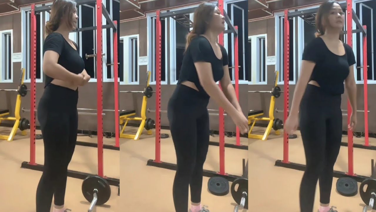 Try On Legging Cemok Olah Raga Gym Melar Tipis