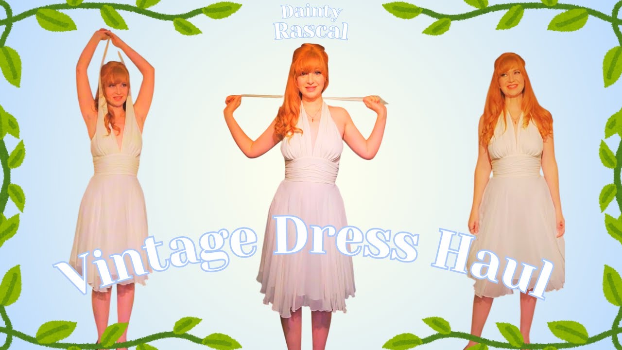 Try on Vintage Dresses with Dainty Rascal | Try-on Haul