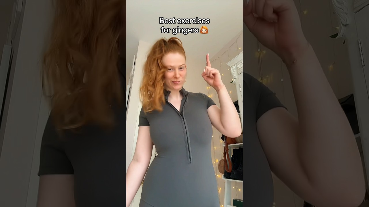 Try this ginger at home workout 👩🏻‍🦰😂