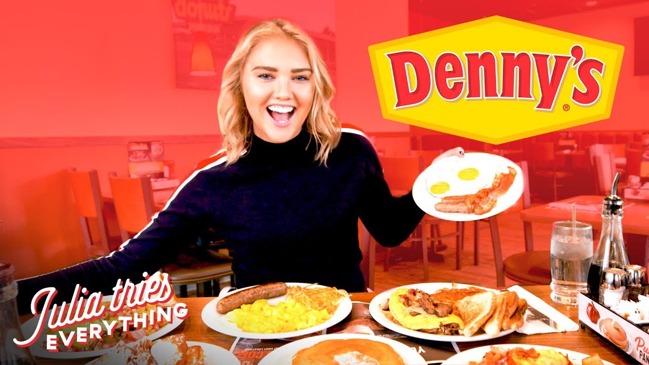 Trying ALL Of The Most Popular Menu Items At Denny’s