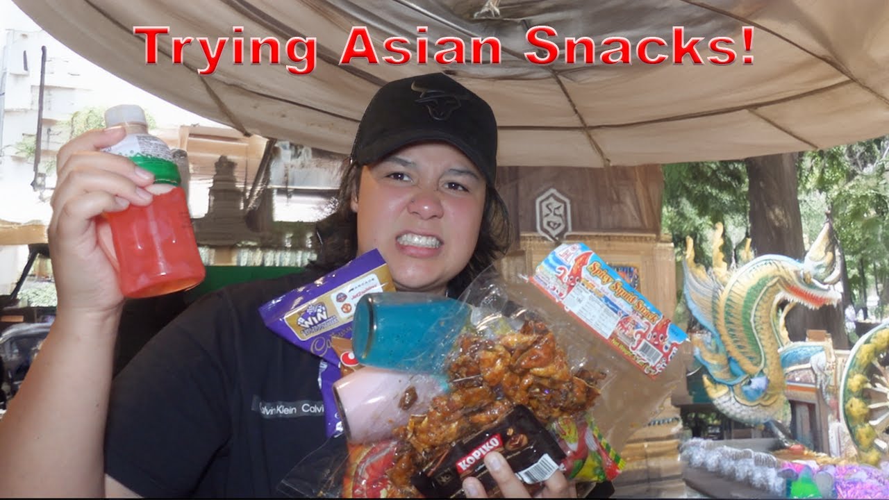 Trying Asian snacks!