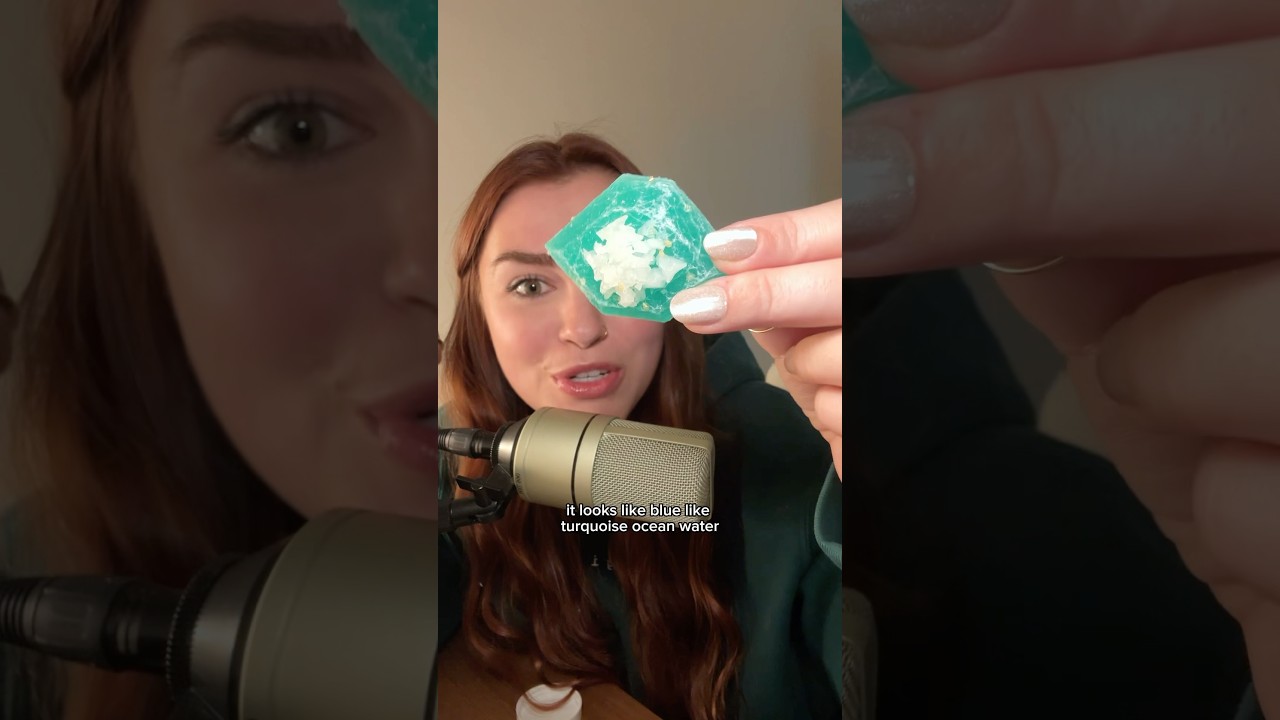 Trying crystal candy for the first time! #foodie #shorts #candy #asmr #eating #mukbang