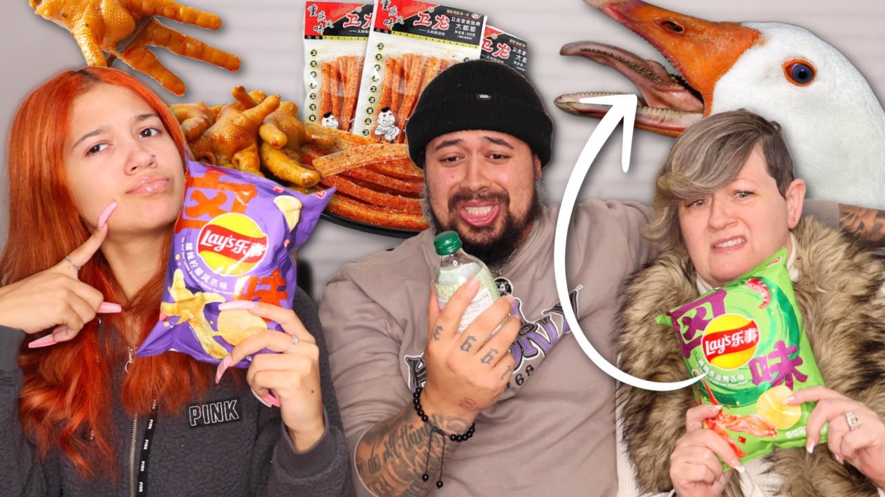 Trying Exotic Snacks