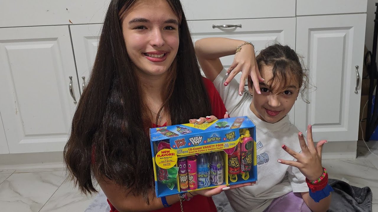 Trying New Flavors Baby Bottle Pop, Juice Drop Pop, and Push Pop. 18-count Variety Pack.
