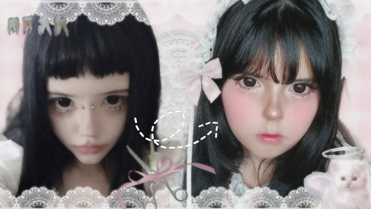 Trying nyashka няшка makeup ‧₊ ᵎᵎ 🍒 ⋅ ˚✮