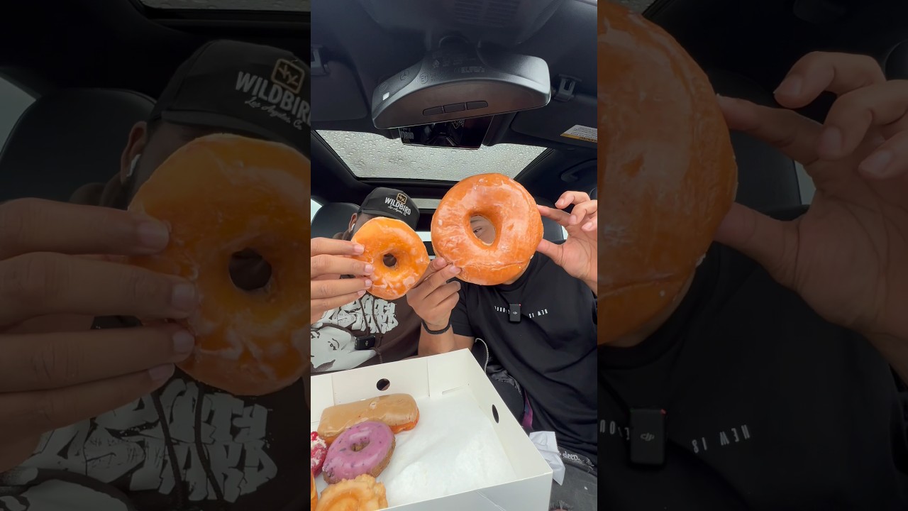 Trying Randy’s Donuts for the FIRST TIME!! #foodie #foodvlog #losangeles #donuts #foodshorts #food