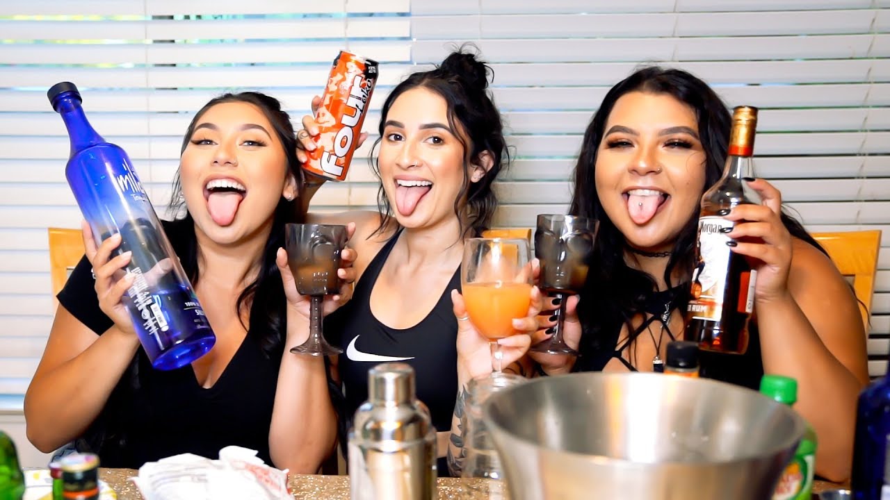 Trying SUBSCRIBERS Favorite DRINKS! 🍹🍸🍷🥃  (Disgusting!) | Alanah Cole